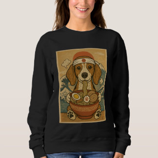 Sweatshirt Kawaii Coonhound Japanese Ramen Noodles