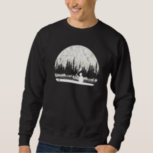 Sweatshirt Kayak Bateau Kayaking Pleine lune Kayaker Paddle S
