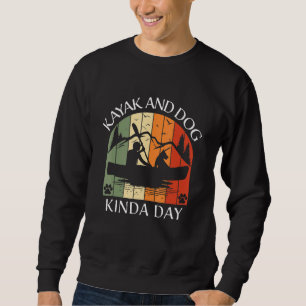 Sweatshirt Kayak Kayaking Chien Bateau Vêtements d'été