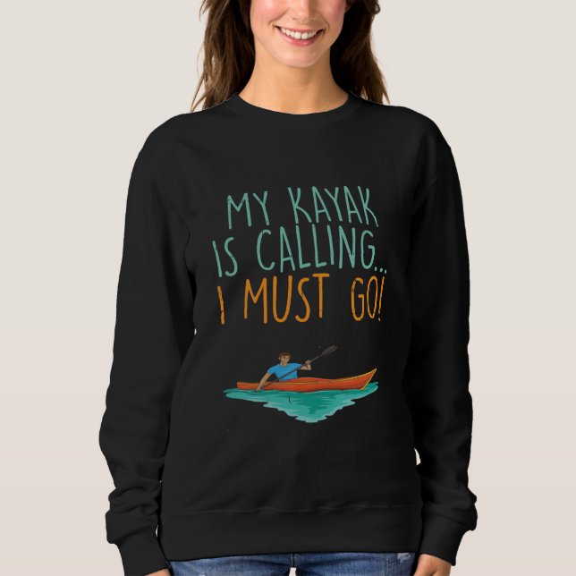 Sweatshirt Kayaking Kayak cadeau (Devant)