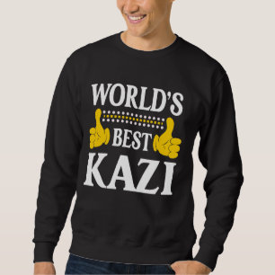 Sweatshirt Kazi Nom personnel Funny Prénom World's Best K