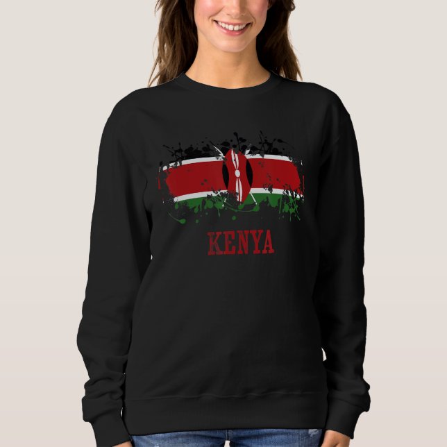 Sweatshirt Kenyan enthusiasts for Kenya and Kenya (Devant)