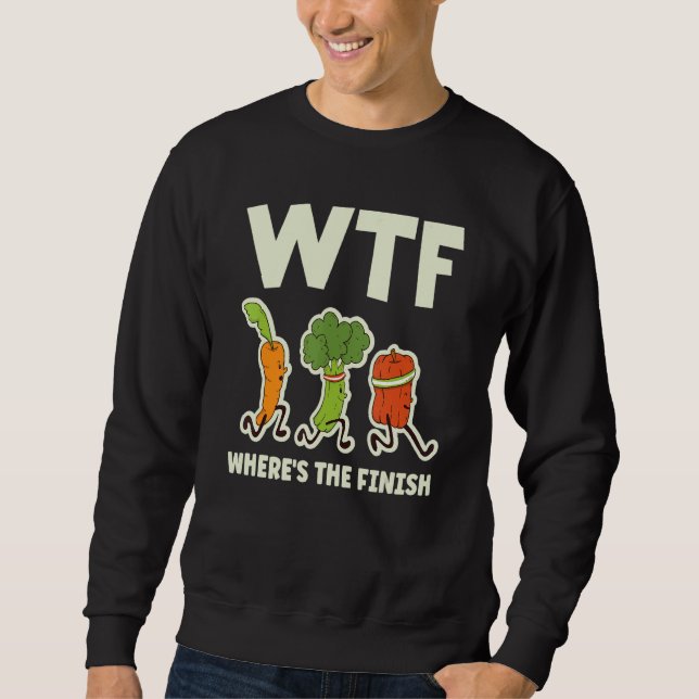 Sweatshirt Keskidi  Où est la fin  Légumes en course (Devant)
