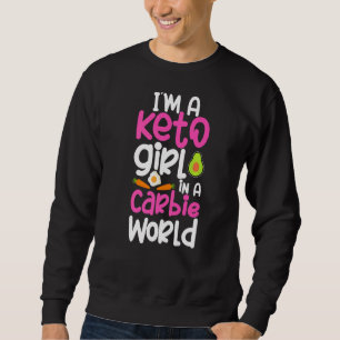 Sweatshirt Ketosis Girl Woman Keto Jeûne Autophagie Cellule R