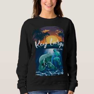 Sweatshirt Key Largo Floride Lamantins  Souvenir de vacances 