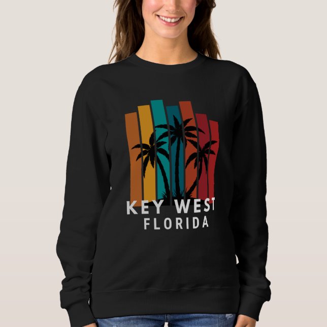 Sweatshirt Key West Florida Family Vacation Beach Tropical (Devant)