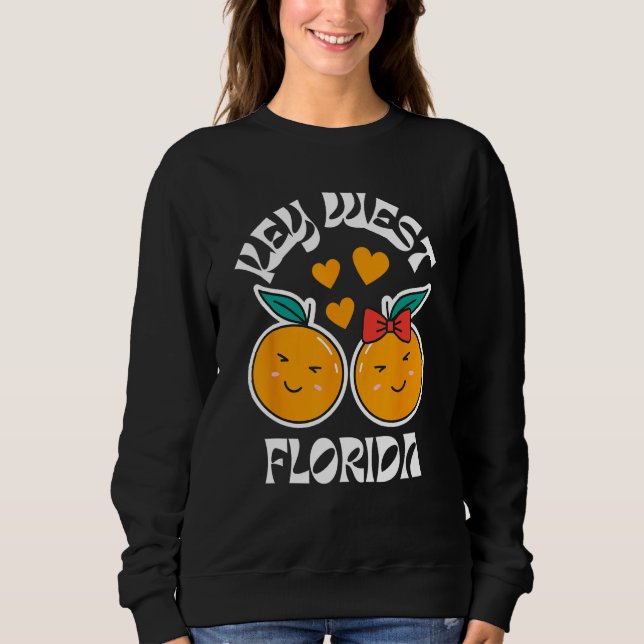 Sweatshirt Key West Florida Sunshine Fruit Tree (Devant)