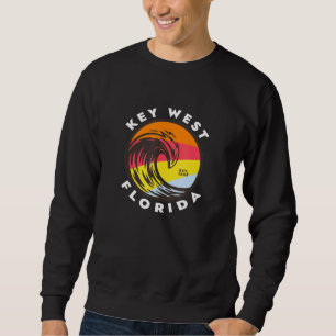 Sweatshirt Key West Florida vacances Souvenir Coloré Océan