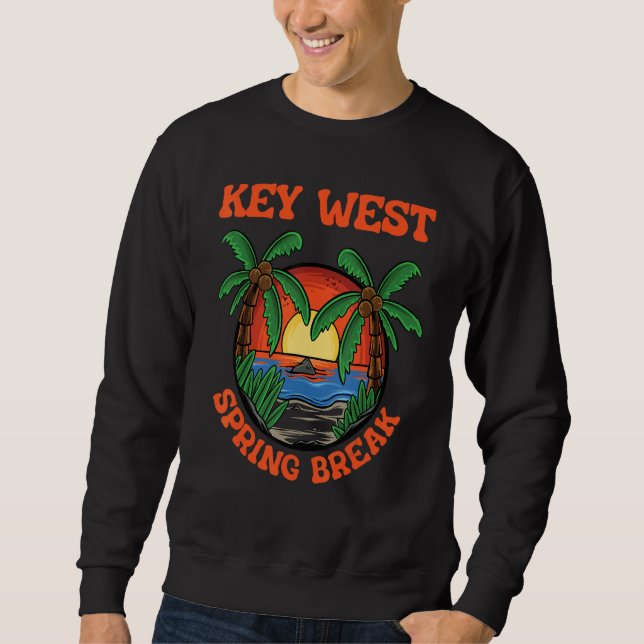 Sweatshirt Key West Spring Break School Vacation Beach Trip C (Devant)