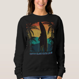 Sweatshirt Kiawah Island South Carolina Sc Palm Tree Surfbott