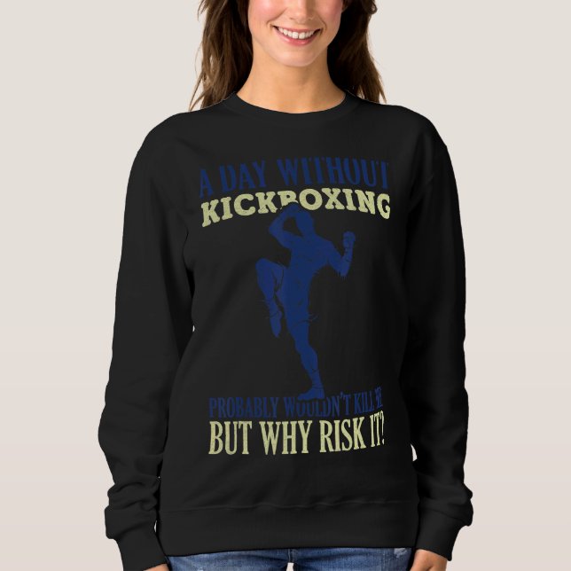 Sweatshirt Kickboxing Karate Taekwondo Martial Training Athle (Devant)