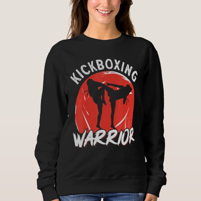 Sweatshirt Kickboxing Vintage Kickboxing Warrior (Devant)