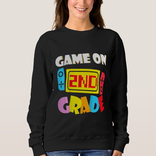 Sweatshirt Kids Game On 2nd Grade Gaming First Day Back To Sc (Devant)