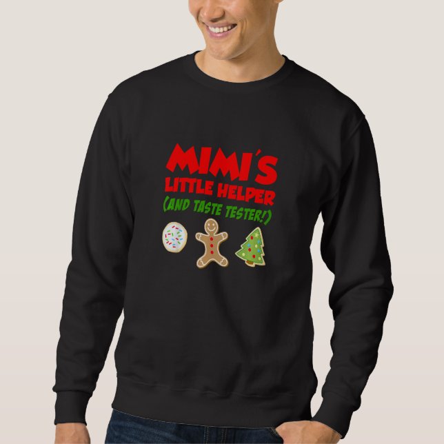 Sweatshirt Kids Mimi's Little Helper Christmas Cookie Baking (Devant)