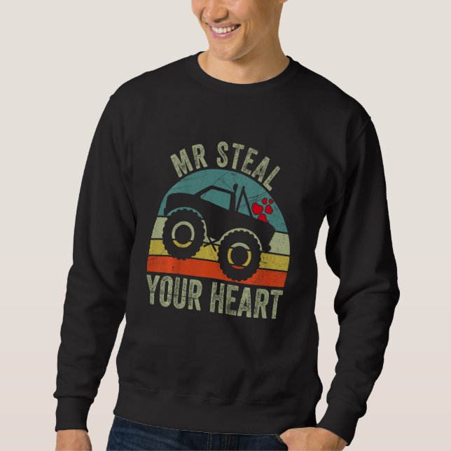 Sweatshirt Kids Mr Steal Your Heart Monster Truck Toddler Boy (Devant)