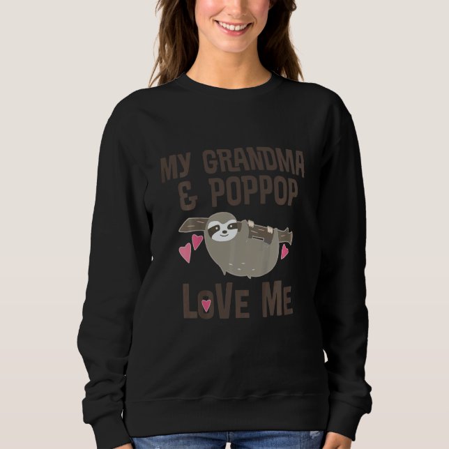 Sweatshirt Kids My Grandma and PopPop Love Me Grandchild Slot (Devant)