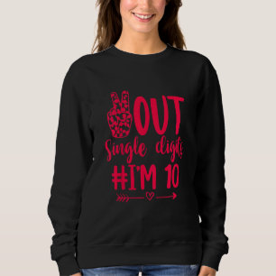 Sweatshirt Kids Out Chiffres simples Je suis 10 Chiffres doub