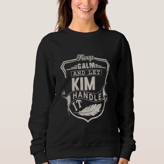 Sweatshirt Kim Nom de famille Shirt Kim Nom Anniversaire (Devant)