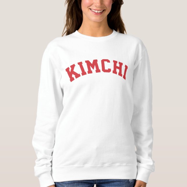 Sweatshirt Kimchi, aliment célèbre coréen | Sweatsh à texte d (Devant)