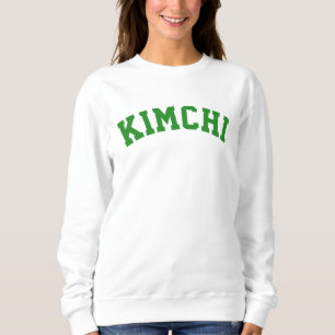 Sweatshirt Kimchi, aliment célèbre coréen Vert forêt