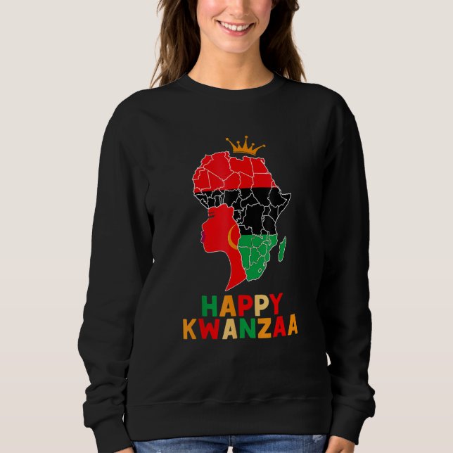 Sweatshirt Kinara Seven Principles African American Kwanzaa A (Devant)