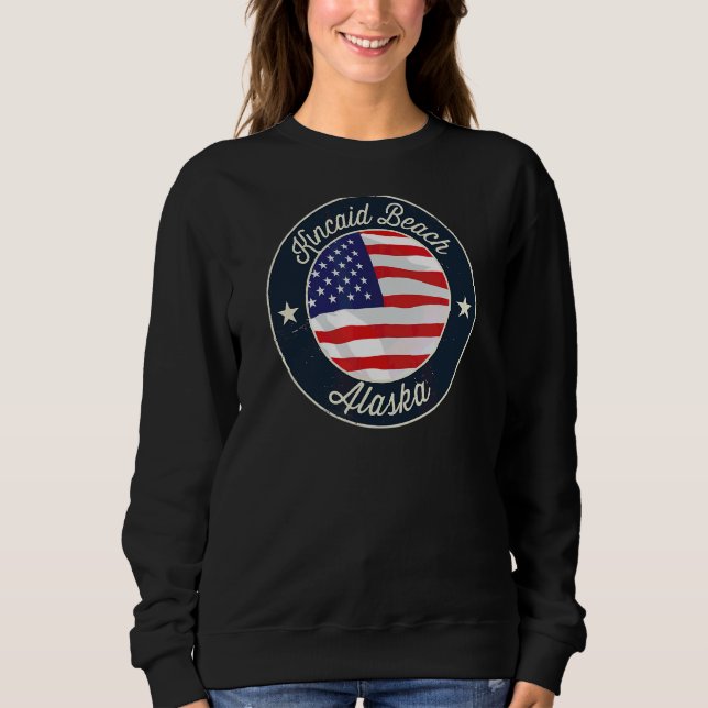 Sweatshirt Kincaid Beach Patriotique Alaska Souvenir (Devant)