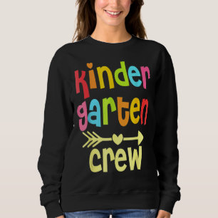 Sweatshirt Kinder Crew Kindergarten Enseignant 1er Jour De L'