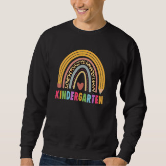 Sweatshirt Kindergarten Teacher Student Boho Rainbow Back To 