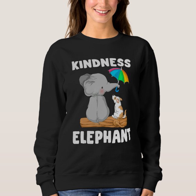 Sweatshirt Kindness elephant Unity Day  Orange Anti Bullying (Devant)
