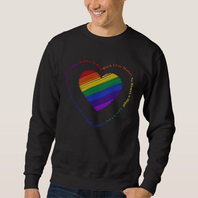 Sweatshirt Kindness is EVERYTHING Science is Real Love is Lov (Devant)
