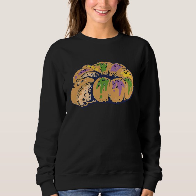 Sweatshirt King Cake Mardi Gras New Orleans Parade Shenanigan (Devant)
