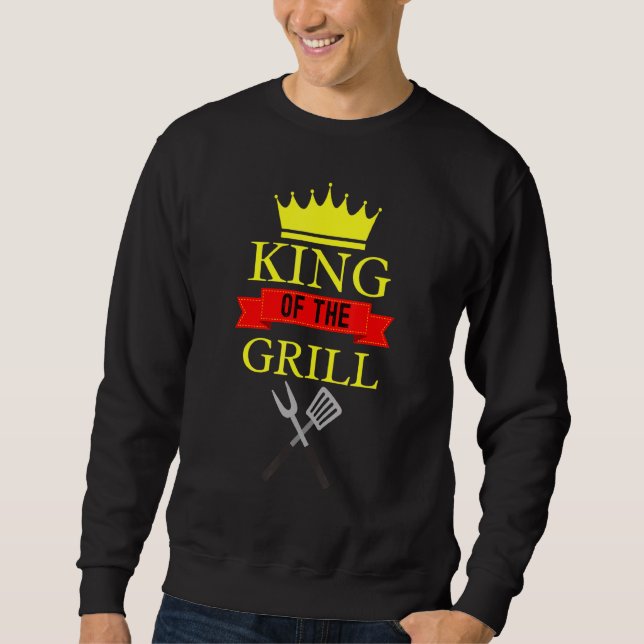 Sweatshirt King Of The Grill Barbeque Grill King (Devant)