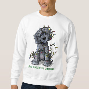 Sweatshirt KiniArt Doodle noir Délicieux Noël