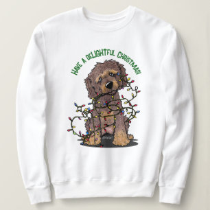 Sweatshirt KiniArt Goldendoodle délicieux Noël