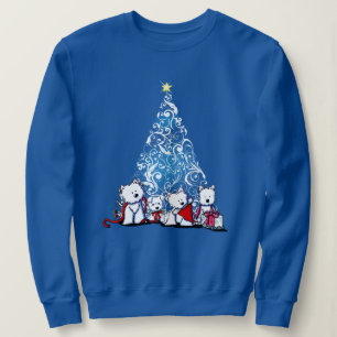 Sweatshirt KiniArt Westie Terriers Noël