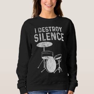 Sweatshirt Kit de tambour de destruction silencieuse tambours