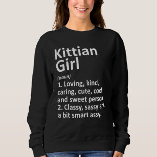 Sweatshirt Kittian Girl Saint Kitts Et Nevis Racines Country