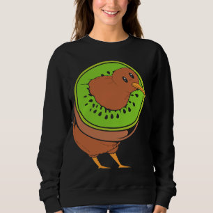Sweatshirt Kiwi Fruit Bird Pun Cute Kiwi Bird