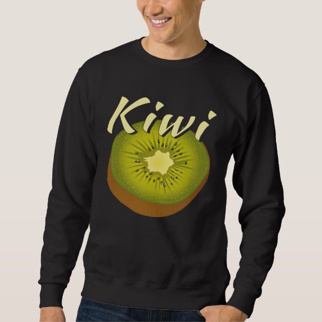 Sweatshirt KIWI Fruit Fruit Vitamins Vegan Kiwi (Devant)