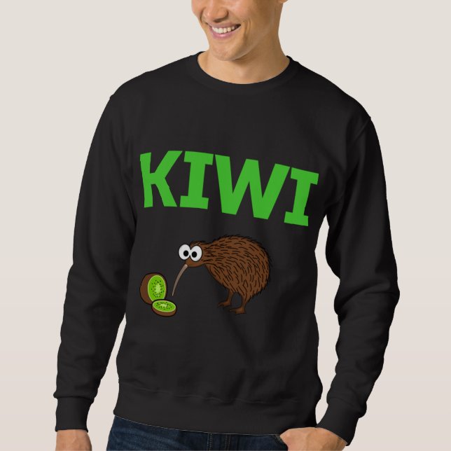 Sweatshirt Kiwi Oiseau et fruit Funny mignon Oiseau néo-zélan (Devant)
