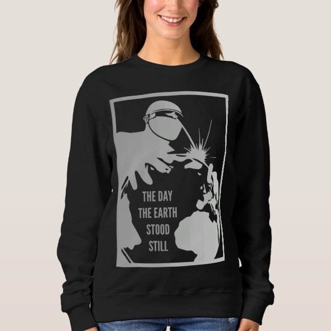 Sweatshirt Klaatu Barada Nikto Robot Gort SciFi (Devant)