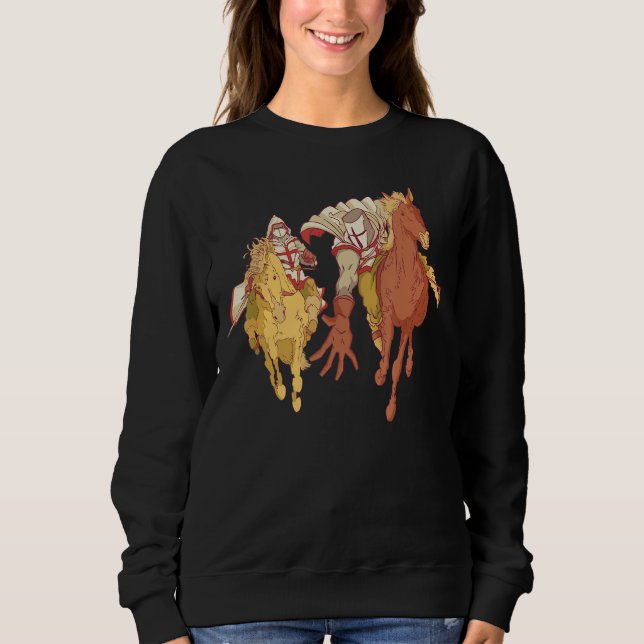 Sweatshirt Knights and Horses - Medieval Crusader Renaissance (Devant)
