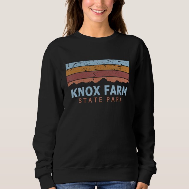 Sweatshirt Knox Farm State Park New York Retro Cool (Devant)