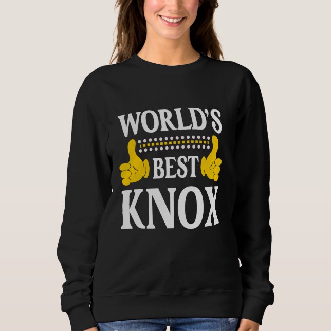 Sweatshirt Knox Nom de famille Funny Team Famille Nom de fami (Devant)