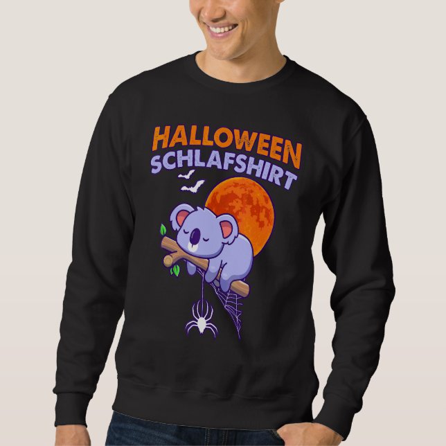Sweatshirt Koala allemand endormi pour Halloween (Devant)
