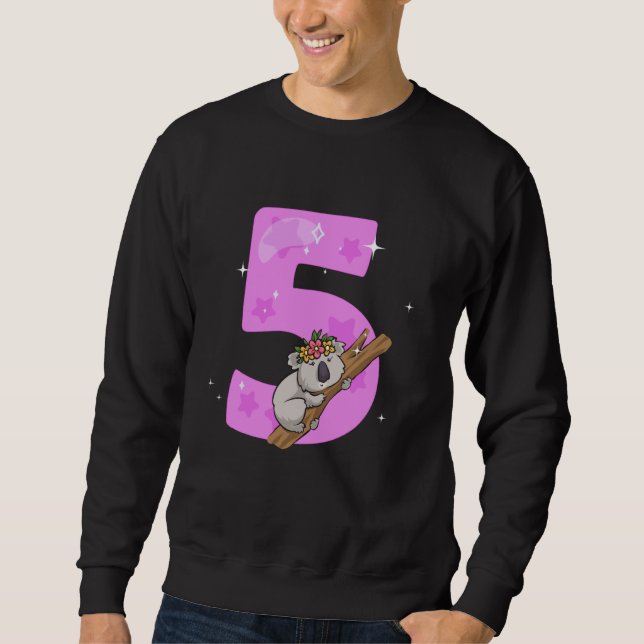 Sweatshirt Koala Bear 5 Ans 5e Anniversaire Soirée Koala Gi (Devant)