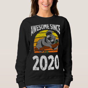 Sweatshirt Koala Bear Awesome depuis 2020 2e anniversaire 2 a