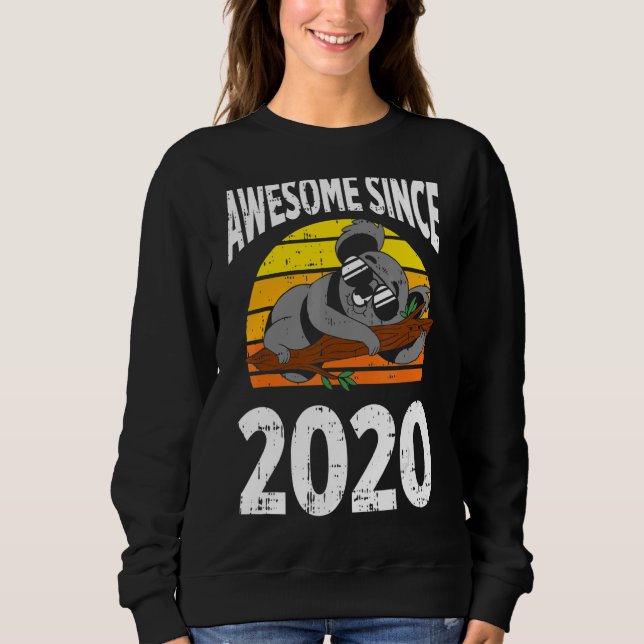 Sweatshirt Koala Bear Awesome depuis 2020 2e anniversaire 2 a (Devant)