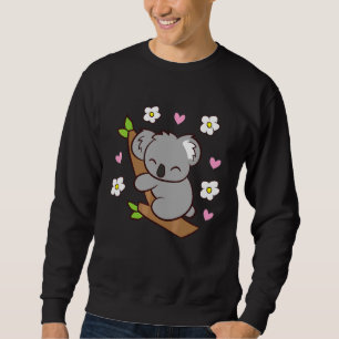 Sweatshirt Koala Cute Koala Ours Avec Fleurs Australie Koala