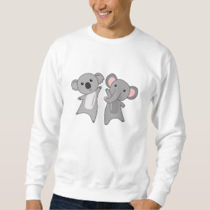 Sweatshirt Koala Elephant Beaux Animaux Pour Enfants